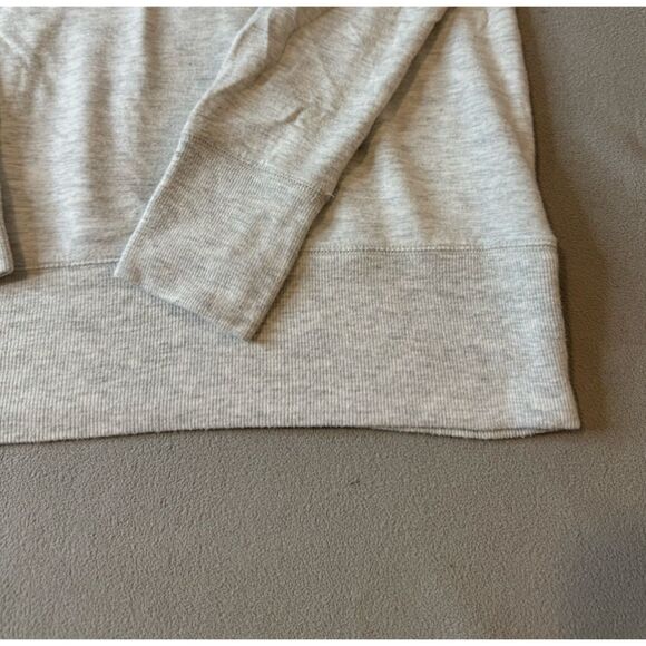 Athleta USA Criss Cross Open Back Super soft Modal Sweatshirt Light Gray Size M - Picture 7 of 16
